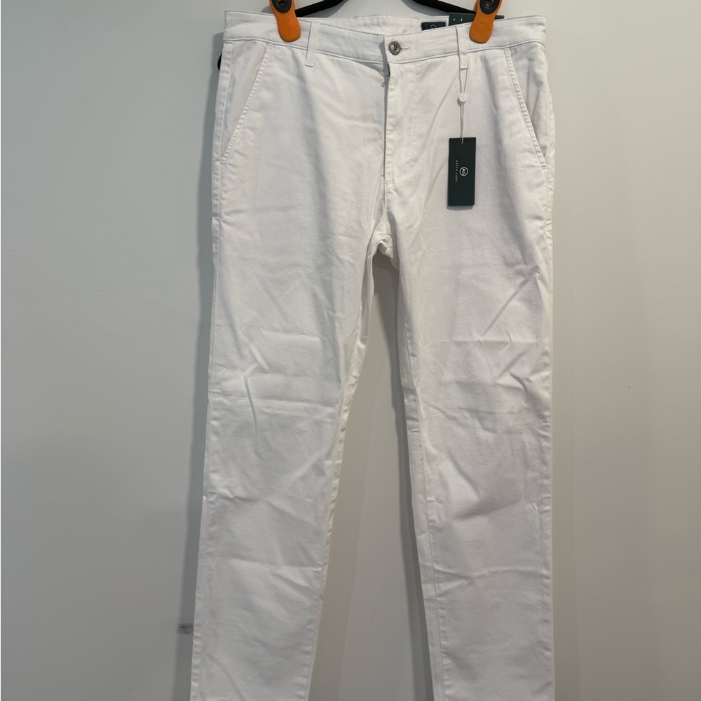 AG Adriano Goldschmied White Pants Men’s 34 New With Tags $168 Slim Casual